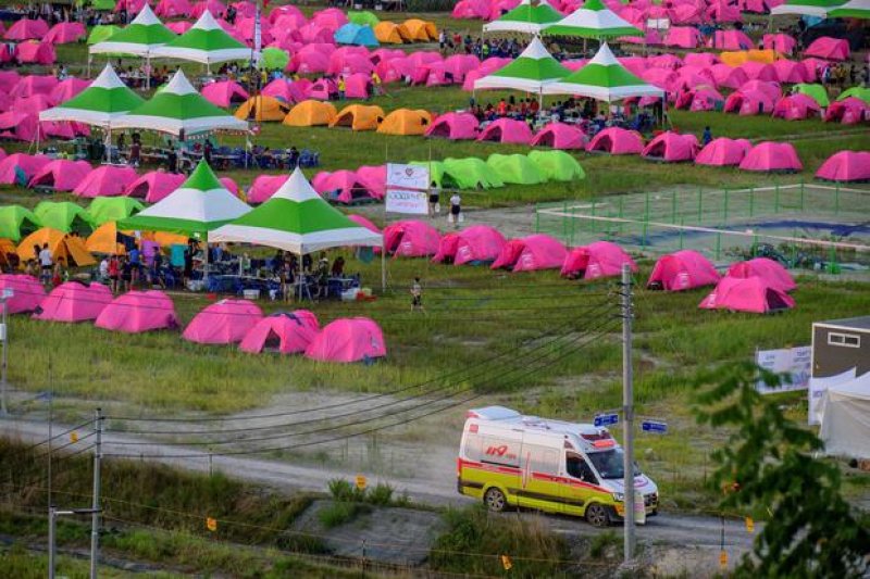 South Korea Evacuating World Scout Jamboree site
