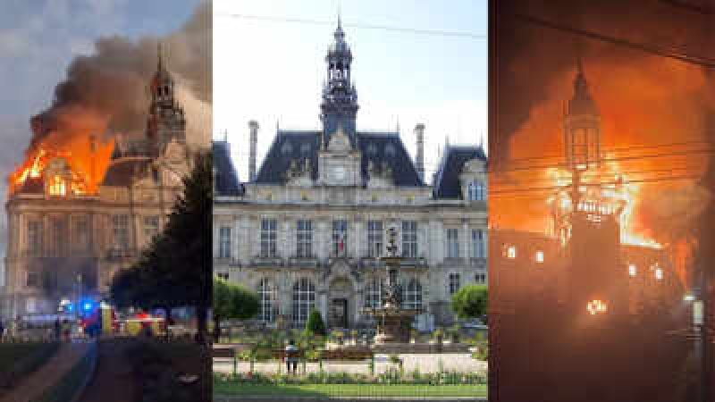 France's Limoges Town Hall Destroyed in clashes