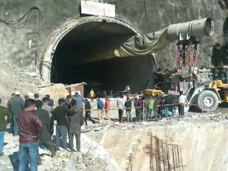 Under-Construction Tunnel Collapses In India, 36 trapped