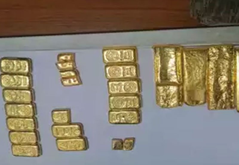 Indian Customs seizes gold smuggled from  Sri Lanka