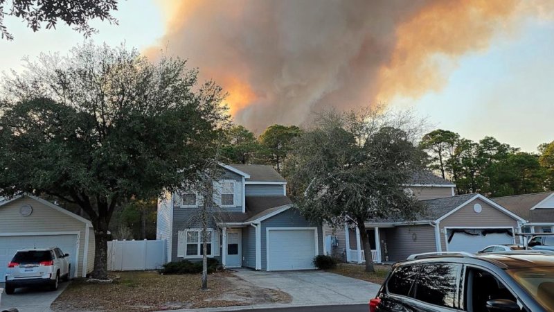 Evacuations ordered as wildfires erupt across Carolina 