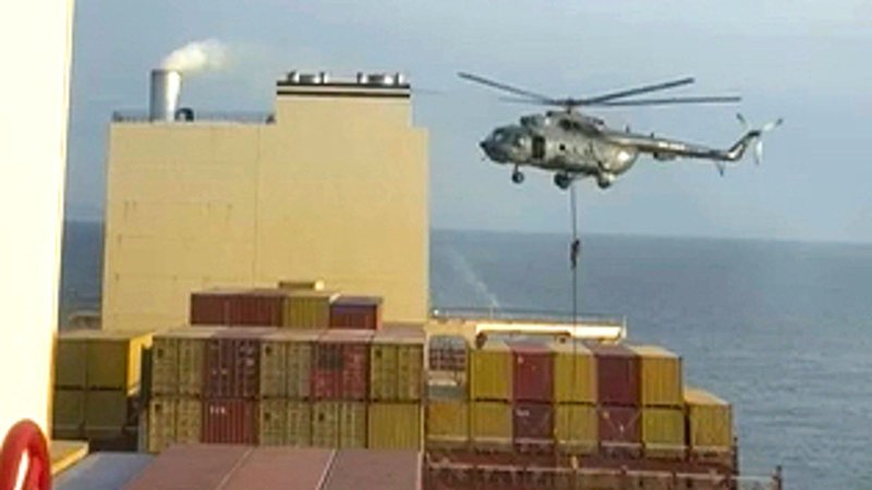 Iranian commandos hijacked Israel linked cargo ship