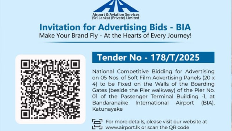 Advertising bids invited for panels at BIA