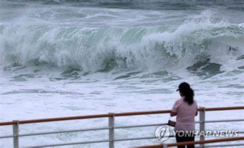 Typhoon Khanun lashes southern Japan, South Korea