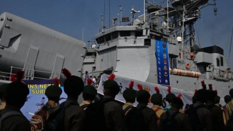 India search for 22 people missing after ship sinks