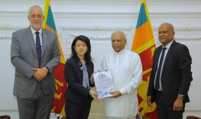 UNDP Representative presents findings of STRIDE to the PM